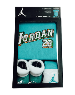 Jordan Baby Clothes 3 piece Set Teal Jordan 23 Size 0 6 Months